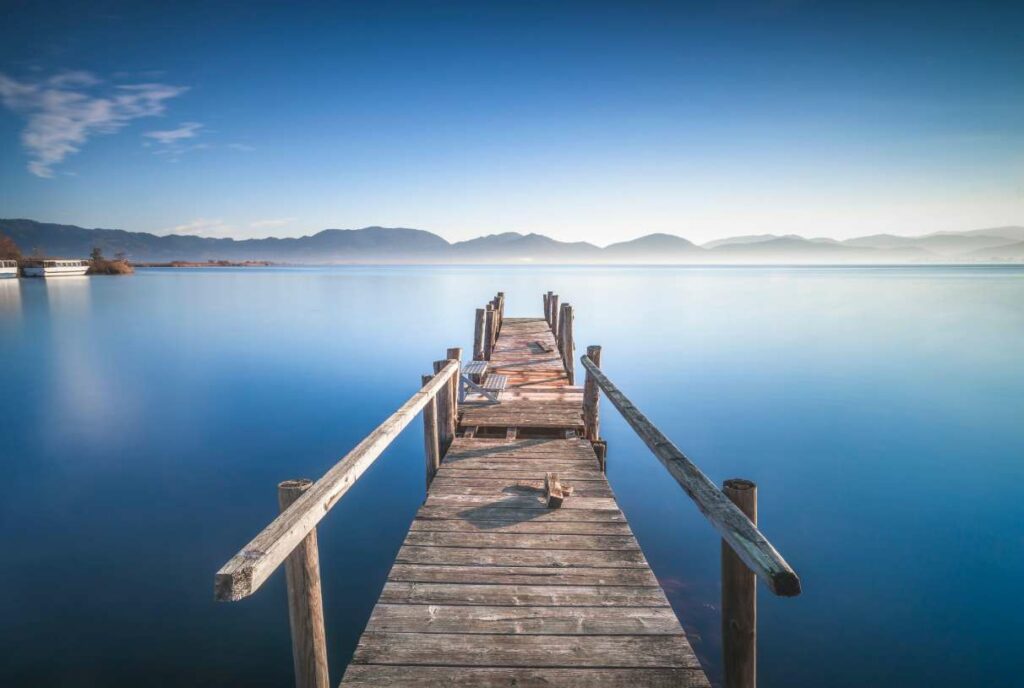 Pontile del lago di Massaciuccoli